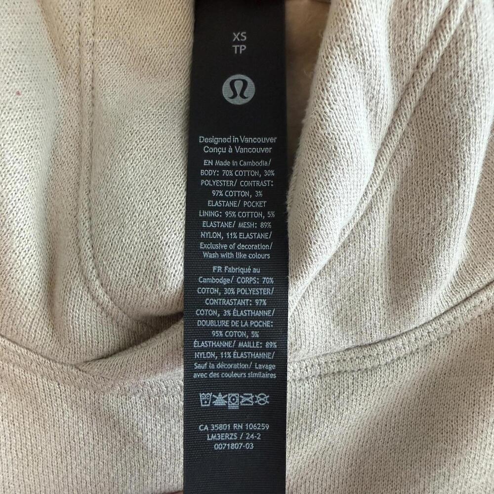 NWT Lululemon Steady State Pullover Hoodie Mojave Tan Size XS - Picture 5 of 6